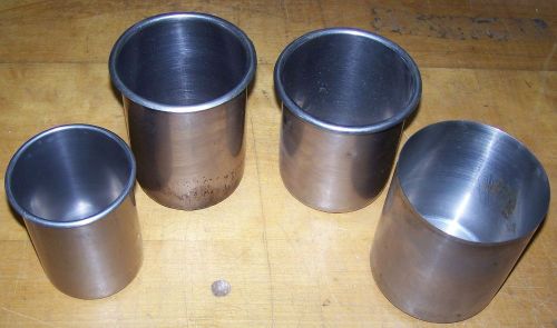 4 Stainless Steel Pots