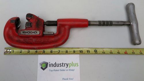 Ridgid no. 202 1/8 to 2 heavy duty pipe cutter handheld wide roll free shipping for sale
