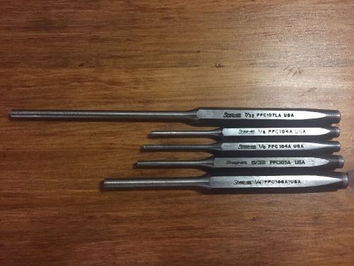 Snap On Punches, 5pcs, Various Sizes, USA, Xlnt Cond