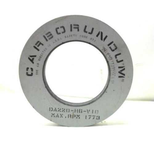 CARBORUNDUM GRINDING WHEEL DA220-H6-V10, 1773 RPM, 14&#034; x 8&#034; x 1&#034;