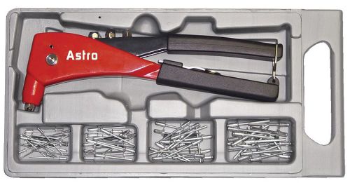 Astro pneumatic 1432 industrial hand riveter kit 3/32, 1/8, 5/32, &amp; 3/16 rivets for sale