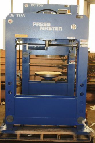 30 Ton 12&#034; Strk Pressmaster HFP-30 H-FRAME HYDRAULIC PRESS, Electric over Hydrau