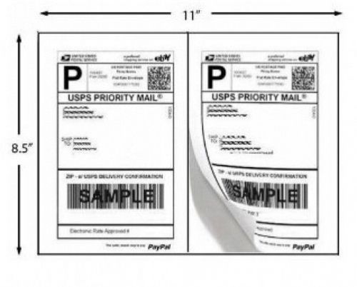 1000 Shipping Labels PayPal Click ship FedEx Self Adhesive Laser Inkjet Printer
