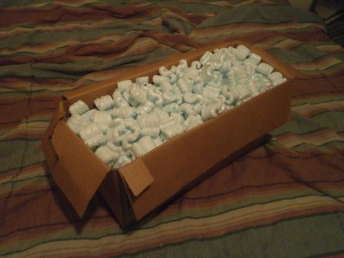 15 1/2&#034; x6 1/2&#034; x 7 1/2&#034; box of green packing peanuts! Free shipping!
