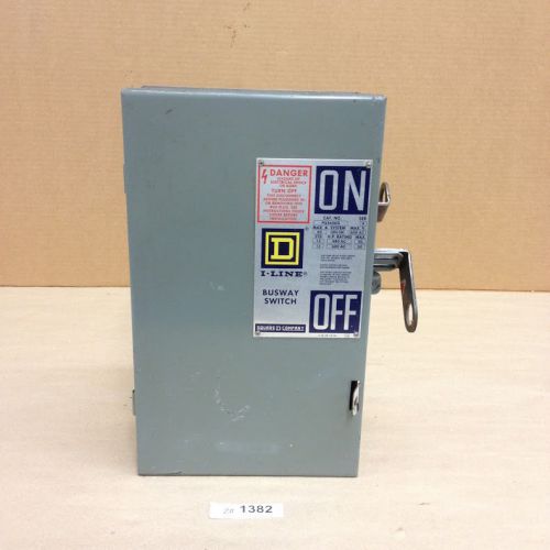 Square D I-Line PQ3606G Series 4 Busway-Switch, 60 Amps, 3 Phase, 600VAC