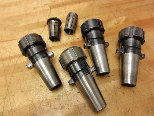 (4) tsd universal kwik-switch 200 collet holders 80237 (3) acura-flex af80237(4) for sale