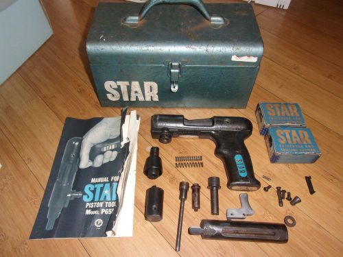 VINTAGE STAR P655 POWDER ACTUATED PISTON TOOL IN TOOLBOX