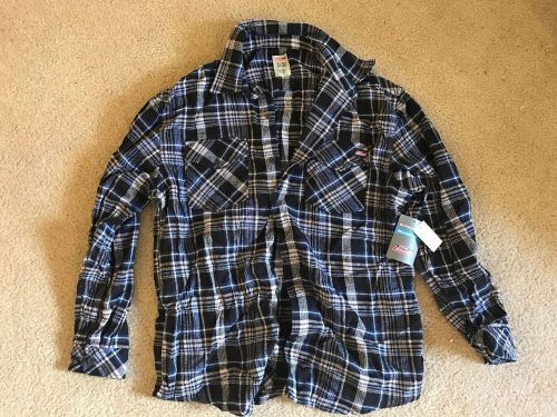 Dickies Long Sleeve Flannel Shirt Contemporary Fit Free Shipping NEW XL 46-48