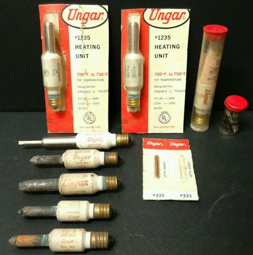 Lot of Vintage Ungar Heating Units 1235, 4033, 4035, 1236, 536, 4039 and Tiplets