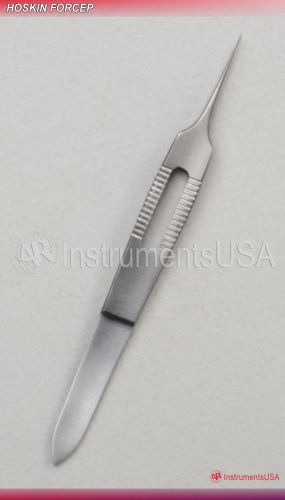Hoskin tissue forceps very delicate micro grooved tips straight eye instruments for sale