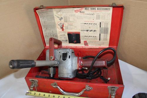 MILWAUKEE 1675-1 HOLE-HAWG 2 SPEED 1/2&#034; RIGHT ANGLE CORDED DRILL JUST SERVICED