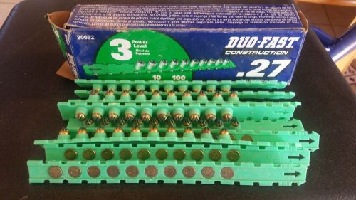 DUO-FAST Power Level 3 Green .27 Cal. Strip Loads 100 Count Box 20652