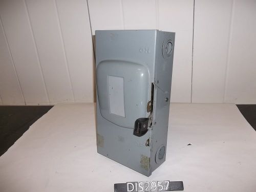Square d 240 volt 100 amp fused disconnect saftey switch (dis2957) for sale