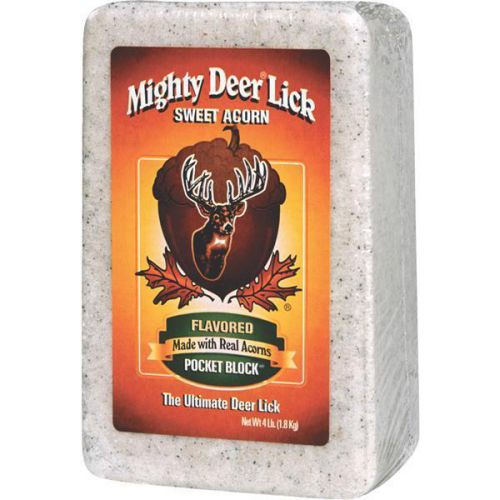 15 Pk 4# Deer Elk Moose Acorn Salt Lick Bait Attractant Block 22340