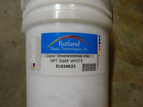 Rutland rutland el9240 snap white plastisol ink 5 gal for sale