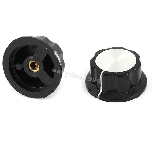 2Pcs 36mm Top Rotary Control Turning Knob for Hole 6mm Dia. Shaft Potentiometer
