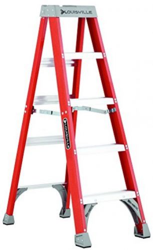 Louisville ladder fs1505 300-pound duty rating fiberglass step ladder, 5-feet for sale