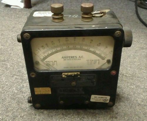 WESTON ELECTRICAL INSTRUMENT CORP, MODEL 433, AC AMPERES METER, 111127, 0-50 A
