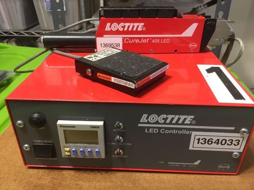 Loctite single cure jet controller 1364033 with 405 led gun &amp; foot pedal curejet for sale