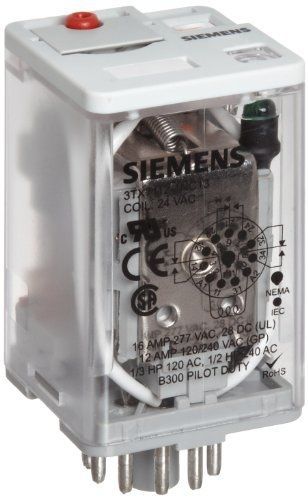 Siemens 3tx7112-1nc13 premium plug in relay, standard octal base, mechanical for sale