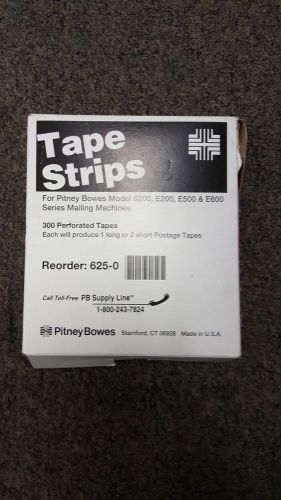 625-0 PITNEY BOWES GENUINE POSTAGE METER TAPE STRIPS ~ 1 Box, New, Qty 300 ~ 102