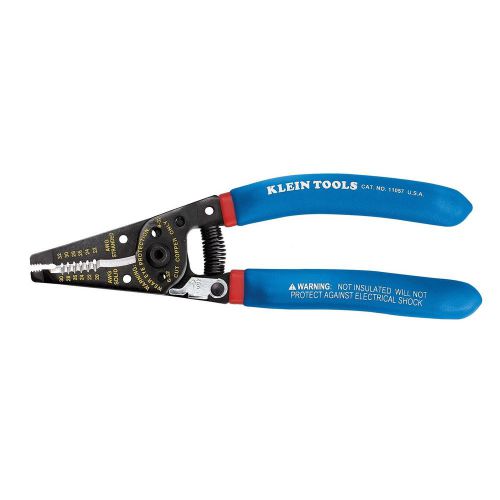 Klein Tools 11057 Klein Tools-Kurve Wire Stripper/Cutter Blue with Red Stripe...