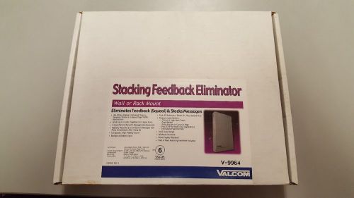 Valcom v-9964 stacking feedback eliminator wall or rack mount for sale
