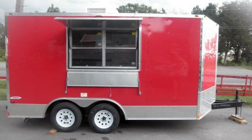 Concession trailer 8.5&#039;x14&#039; red - event food catering vending for sale