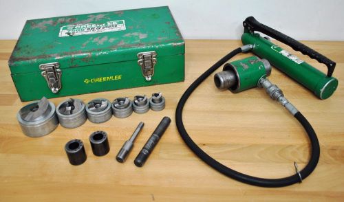 Greenlee 7506 conduit slug-splitter hydraulic knockout set stainless steel for sale