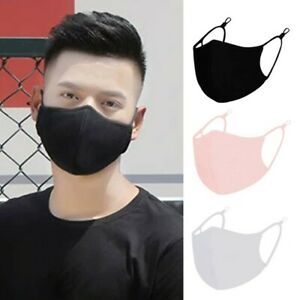 Cotton Face-Mask Washable Reusable Breathable With PM2.5 Filter &amp; Filter Pocket