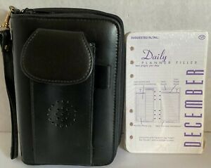2005 Day Planner With Filler Pages New Old Stock Black Has Separate Wallet Area