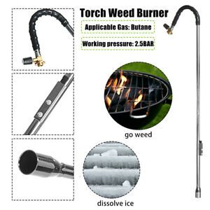 Weed Burner Butane Torch Push Button Igniter Wand Ice Snow Melter Fire Starte