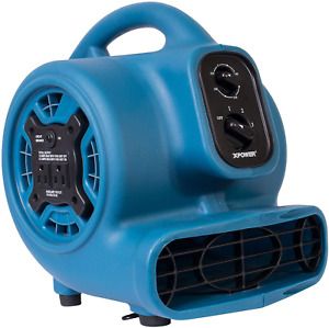 XPOWER P-230At-Blue 925CFM Mini Mighty Air Mover Utility Blower Fan with Built-I