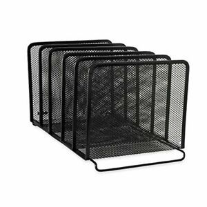 Mesh Collection Stacking Sorter, Standard Packaging , Black 5-Section