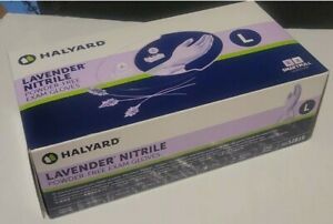 Halyard Purple Powder Free Exam Gloves Disposable Health 250ct Large