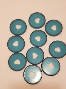 The Happy Planner Medium Plastic Discs 10PCS - Translucent Turquoise