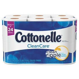COTTONELLE 12456 Ultra Soft Standard Toilet Paper, 1 Ply, 150 Sheets, PK48
