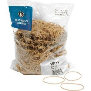 Business Source Quality Rubber Bands - Size: #16 - 2.5&#034; Length x 0.1&#034; Width -