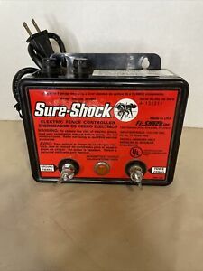 Sure-Shock Electric Fence Charger Model SS-550 2 Fuse &amp; Western Screw Insulator