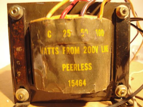 Peerless 15464 audio transformer speaker impedance up to 100 watts for sale