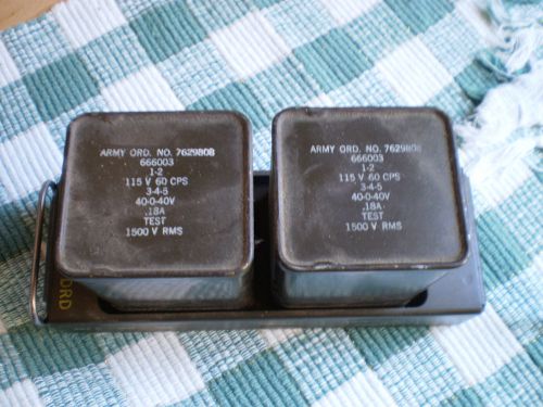 Vintage army t-2525 transformer pair wheeler 5384   1956 7629808 666003 t-27e2 for sale