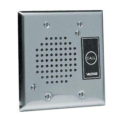 Valcom v-1072b-st doorplate spkr, flush w/led (stainless) for sale