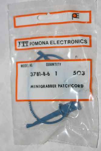 New itt pomona electronics minigrabber patchcord 3781-8-6 (503) for sale