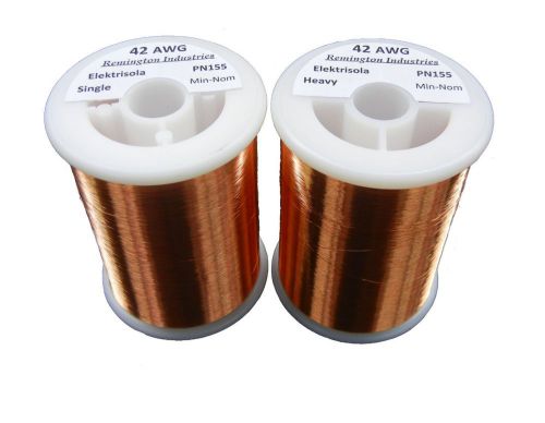 Pickup Winders Kit #7 - 42 &amp; 42 Heavy AWG Enameled Copper Magnet Wire - 8 oz