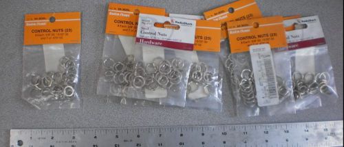 *lot of 10* steel control nuts 23 per bag of varying size - #7611 for sale