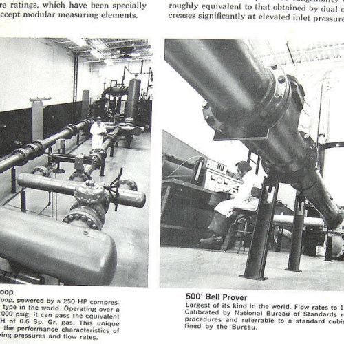 VTG Rockwell 1974 TP-4/TP-9 Turbo Meters sales brochure print AD scfh flow