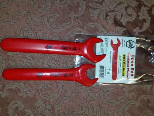 Wiha open end insulated wrenches 1&#034; and 7/8&#034; for sale