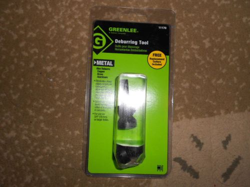 GREENLEE 11170 DEBURRING TOOL W/REPLACEMENT CUTTERS ELIMINATES SHARP EDGES ME