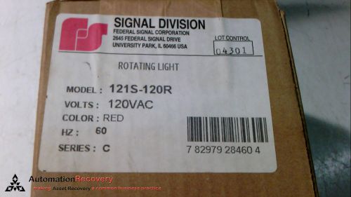 Federal signal 121s-120r rotating beacon, new for sale