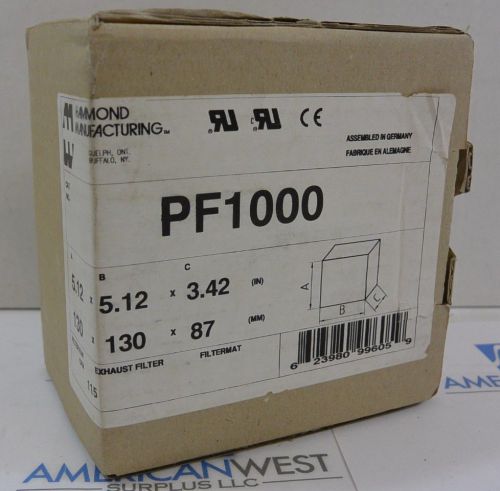 Pfannenberg pf1000 , filter fan ral 9011 115v 11020152050 new in box! for sale